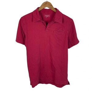 PO30 Mens Banana Republic Garment Dye Preppy Pocket Polo Shirt L